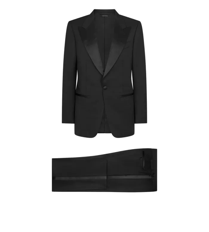Suits Men TOM FORD WOOL MOHAIR WINDSOR TUXEDO Black