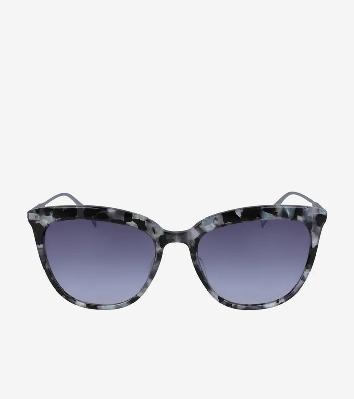 Sunglasses Women Cole Haan Tortoise Cat Eye Sunglasses Grey Tortoise