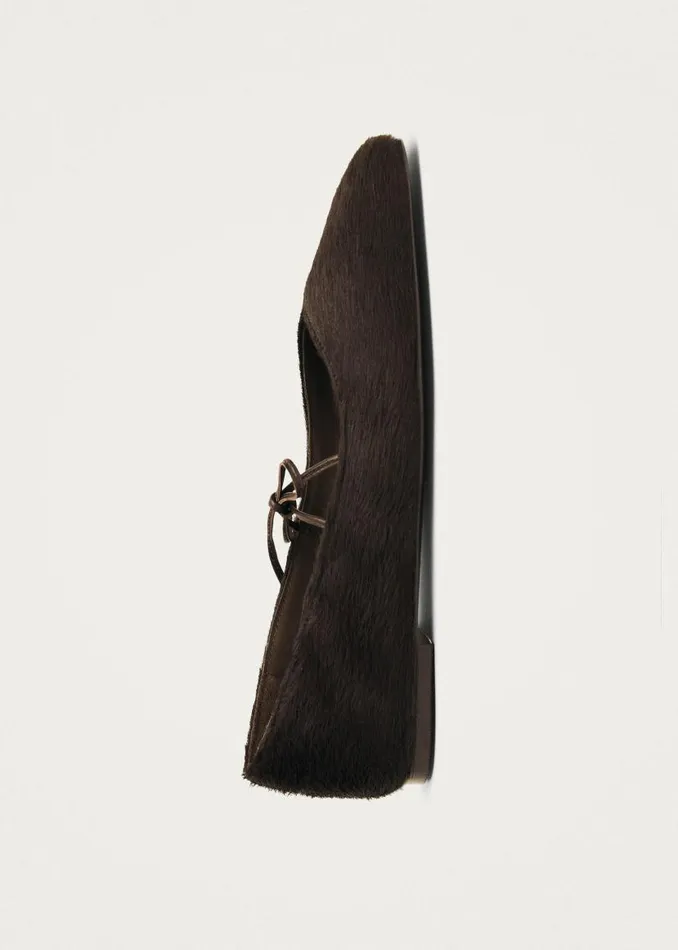 Sway Soft Brown Leather Ballet Flats Women ALOHAS Ballet Flats