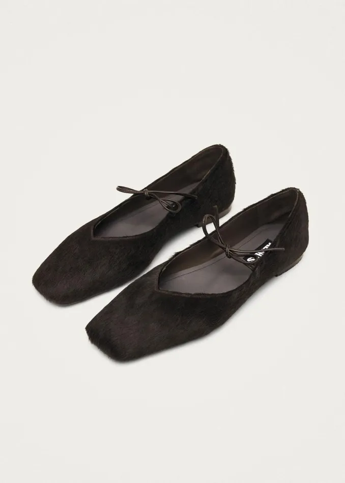 Sway Soft Brown Leather Ballet Flats Women ALOHAS Ballet Flats