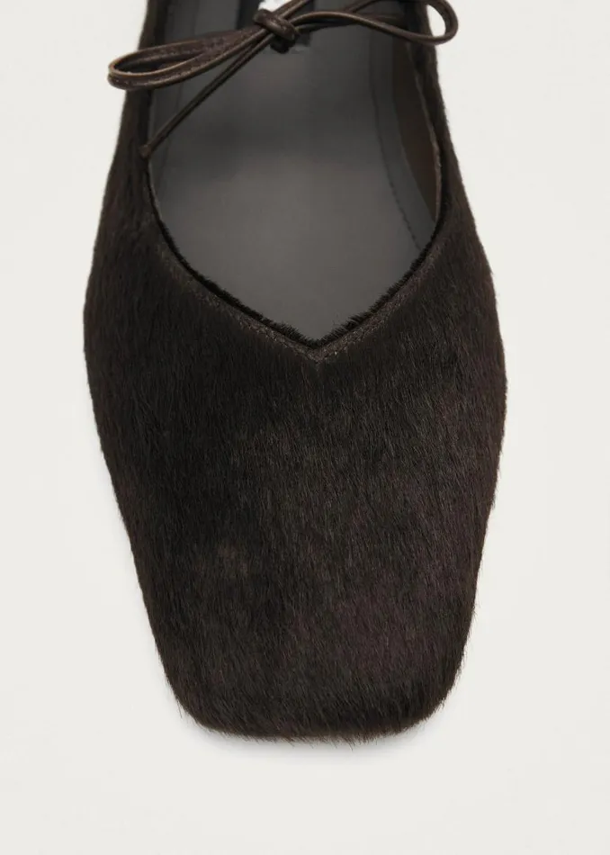 Sway Soft Brown Leather Ballet Flats Women ALOHAS Ballet Flats