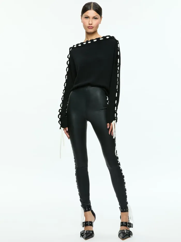 Sweaters Women Alice Olivia Calandra Pullover Blackecru