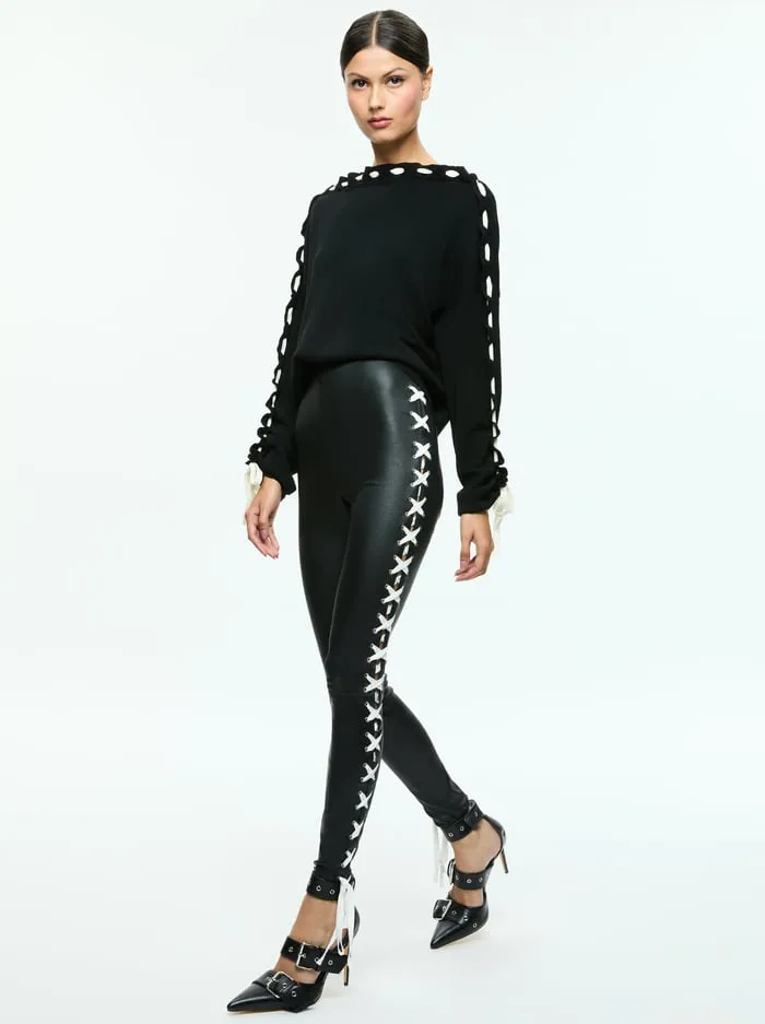 Sweaters Women Alice Olivia Calandra Pullover Blackecru