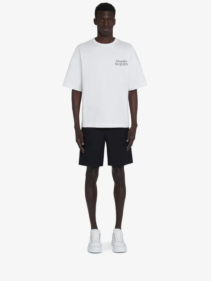 TShirts And Sweatshirts Men Alexander McQueen Exploded Logo TShirt White