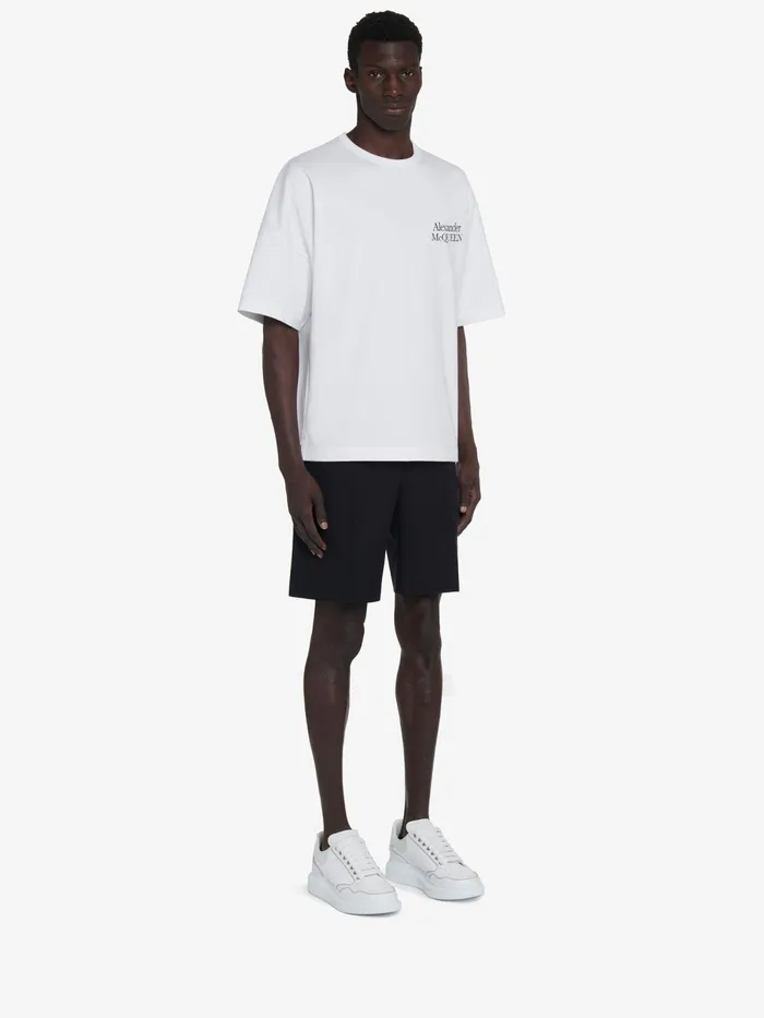 TShirts And Sweatshirts Men Alexander McQueen Exploded Logo TShirt White