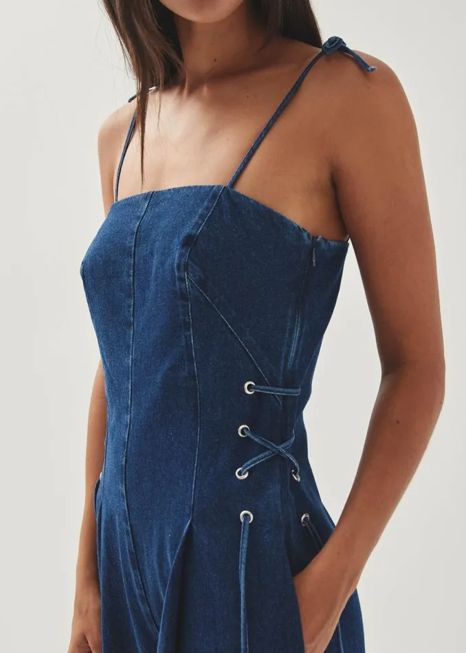 Tania Blue Denim Jumpsuit Women ALOHAS Total Looks