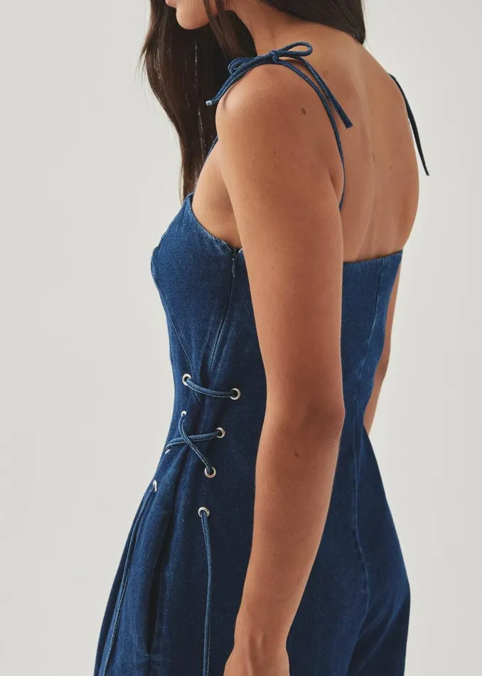 Tania Blue Denim Jumpsuit Women ALOHAS Total Looks