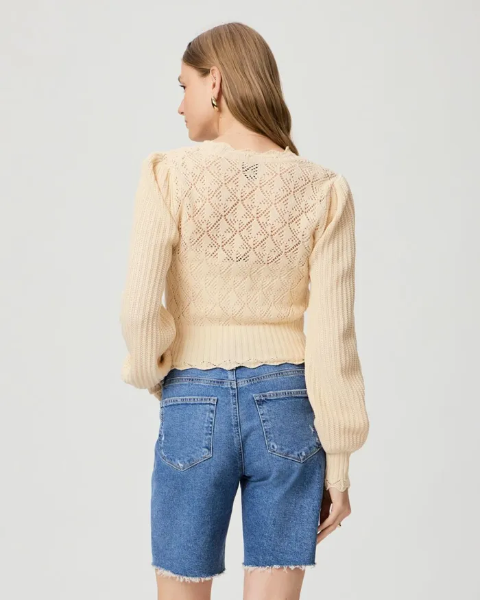 Tatiana Cardigan 8211 Ecru Women PAIGE Sweaters and Sweatshirts Tatiana Cardigan 8211 Ecru Women PAIGE Sweaters and Sweatshirts