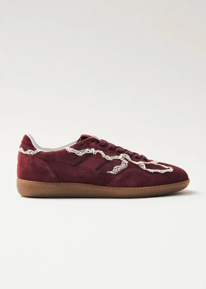 Tb490 Crochet Burgundy Leather Sneakers Women ALOHAS Sneakers