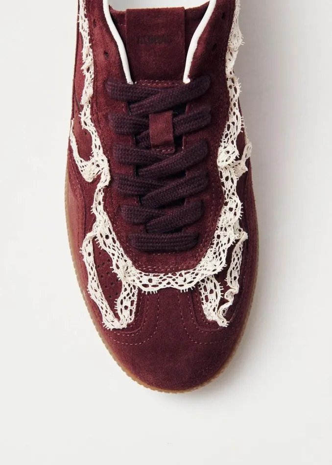 Tb490 Crochet Burgundy Leather Sneakers Women ALOHAS Sneakers