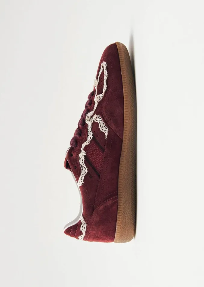 Tb490 Crochet Burgundy Leather Sneakers Women ALOHAS Sneakers