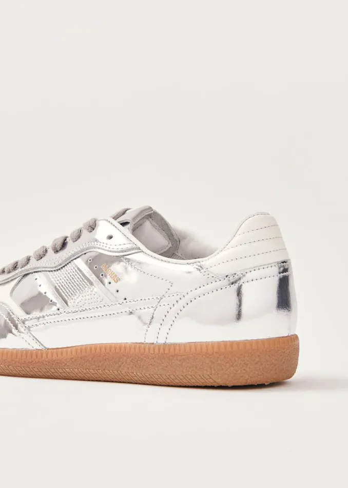 Tb490 Rife Shimmer Silver Cream Leather Sneakers WomenMen ALOHAS Sneakers
