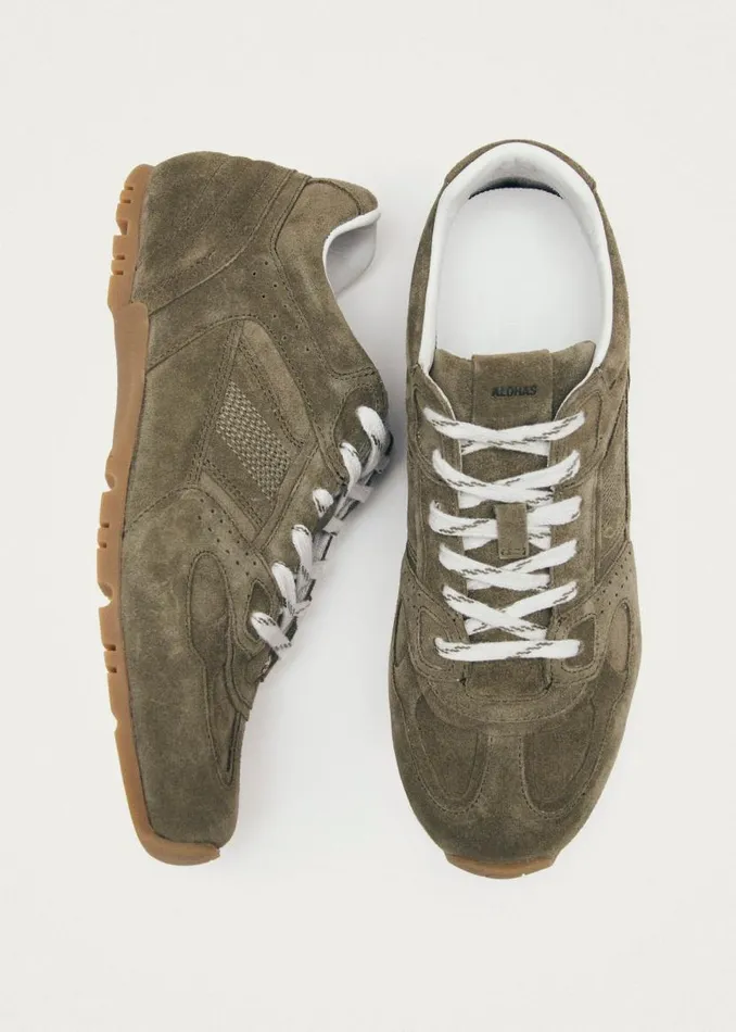 Tb56 Suede Khaki Leather Sneakers WomenMen ALOHAS Sneakers