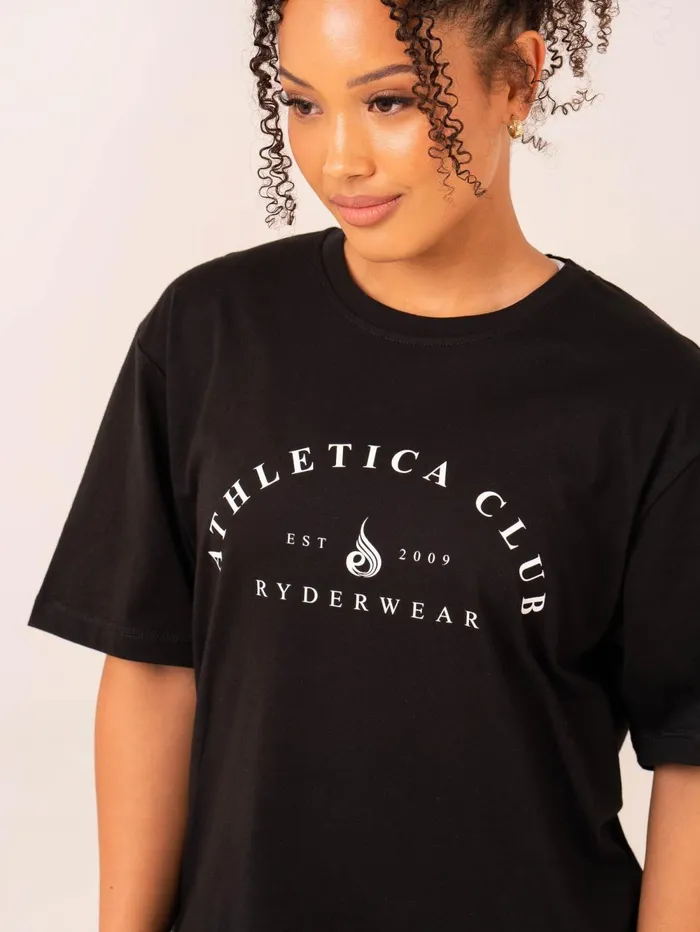 Tempo Oversized TShirt 8211 Black Women Ryderwear Tops