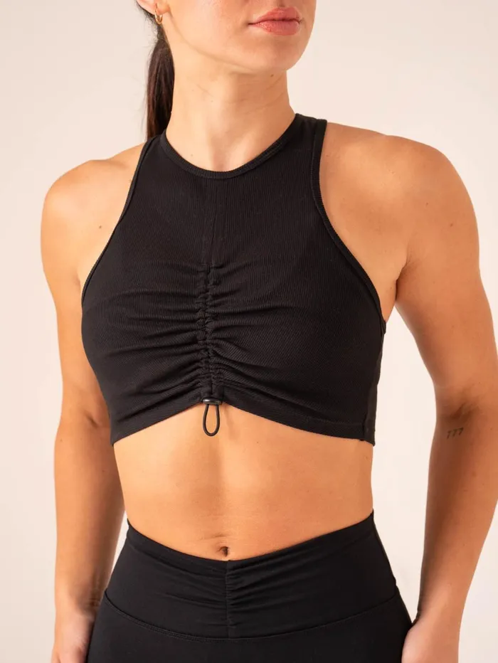 Tempo Rib Tank 8211 Black Women Ryderwear Tanks