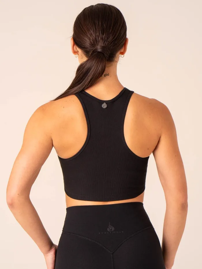 Tempo Rib Tank 8211 Black Women Ryderwear Tanks