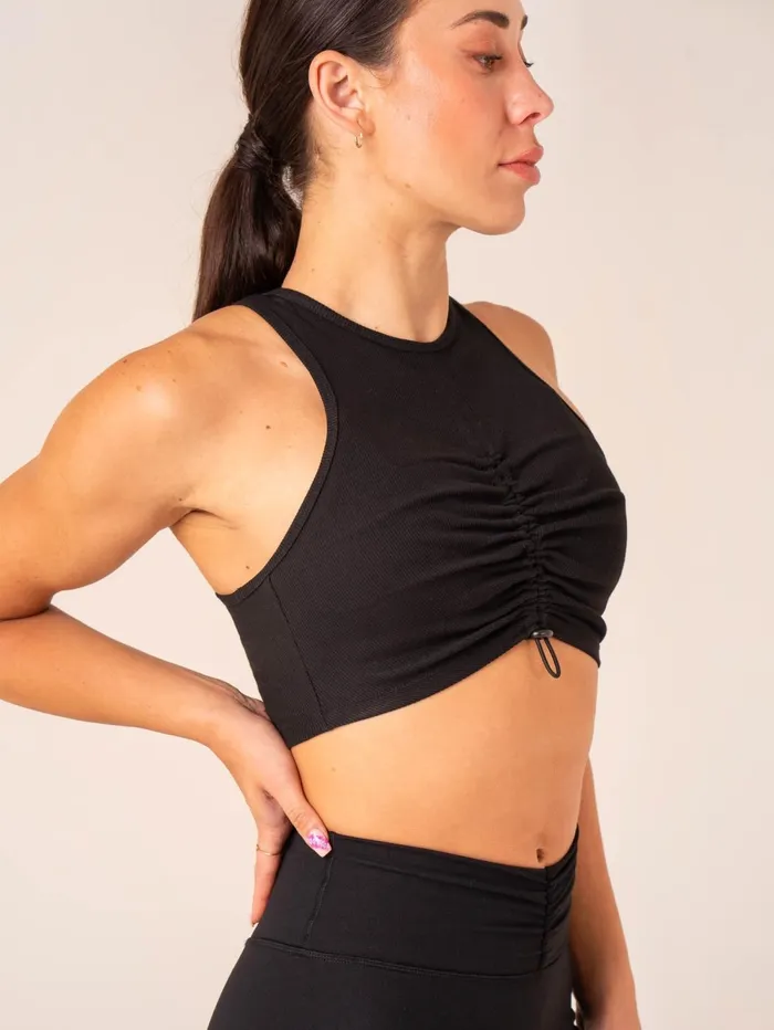 Tempo Rib Tank 8211 Black Women Ryderwear Tanks