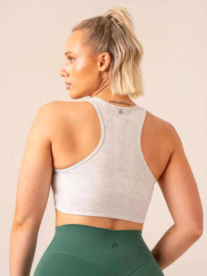Tempo Rib Tank 8211 Snow Grey Marl Women Ryderwear Tanks