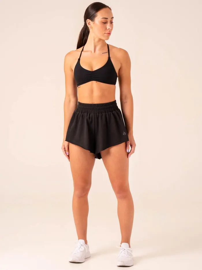 Tempo Track Short 8211 Black Women Ryderwear Gym Shorts