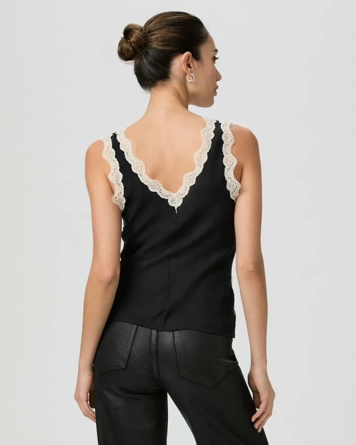 Terezia Top 8211 Black Silk Women PAIGE Tops and Blouses Terezia Top 8211 Black Silk Women PAIGE Tops and Blouses