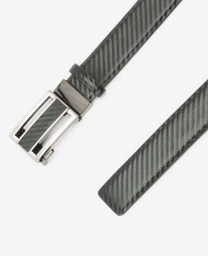 Textured Tracklock Belt Carbon Fiber Men Kenneth Cole Bags and Belts