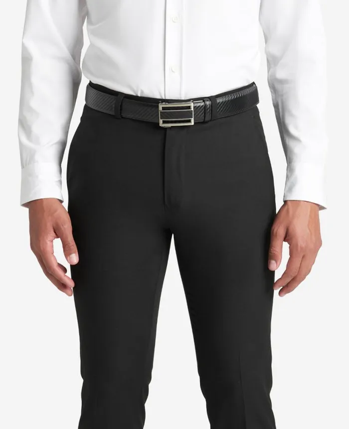 Textured Tracklock Belt Carbon Fiber Men Kenneth Cole Bags and Belts
