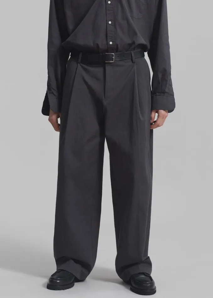 The Frankie Shop Bottoms Men Brandon Trousers 8211 Charcoal