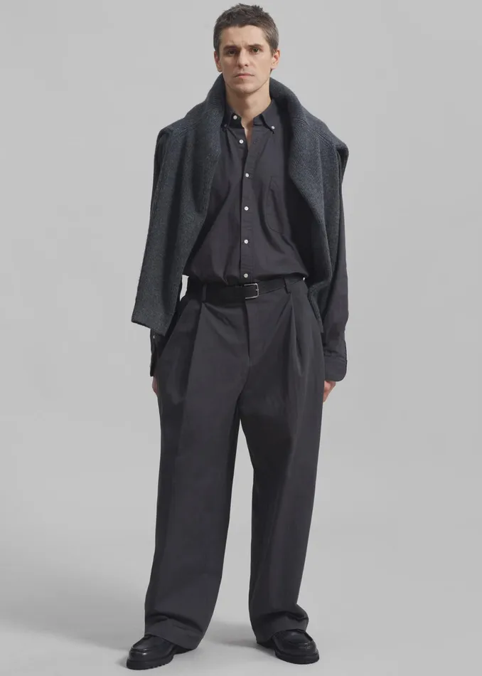 The Frankie Shop Bottoms Men Brandon Trousers 8211 Charcoal