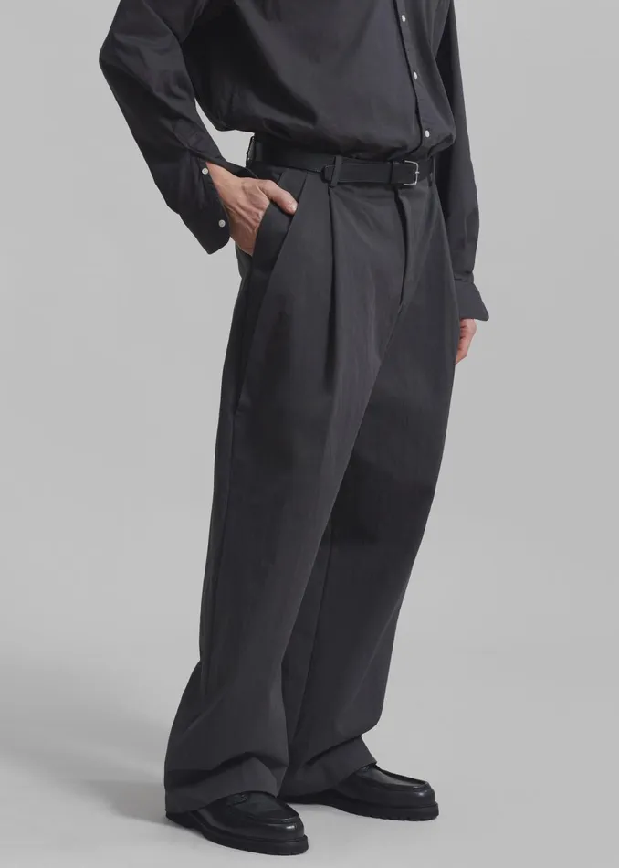 The Frankie Shop Bottoms Men Brandon Trousers 8211 Charcoal