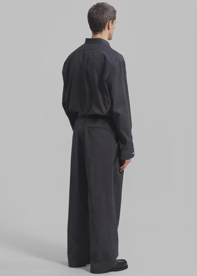 The Frankie Shop Bottoms Men Brandon Trousers 8211 Charcoal