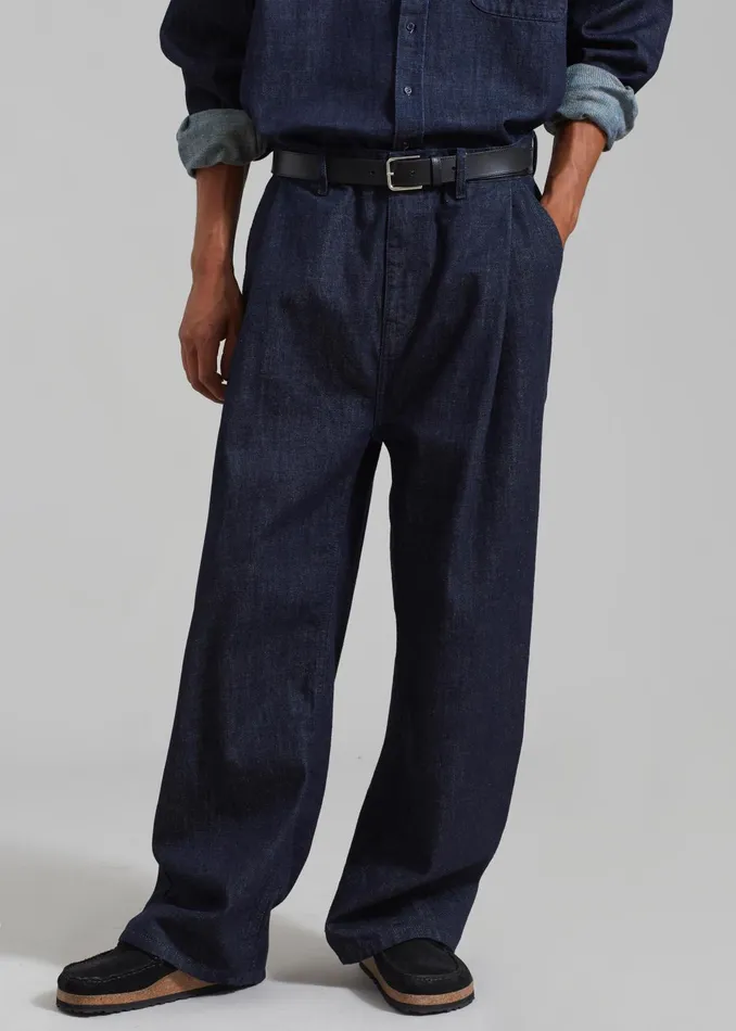 The Frankie Shop Bottoms Men Drew Denim Pants 8211 Raw Wash