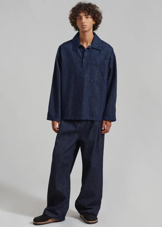 The Frankie Shop Bottoms Men Drew Denim Pants 8211 Raw Wash