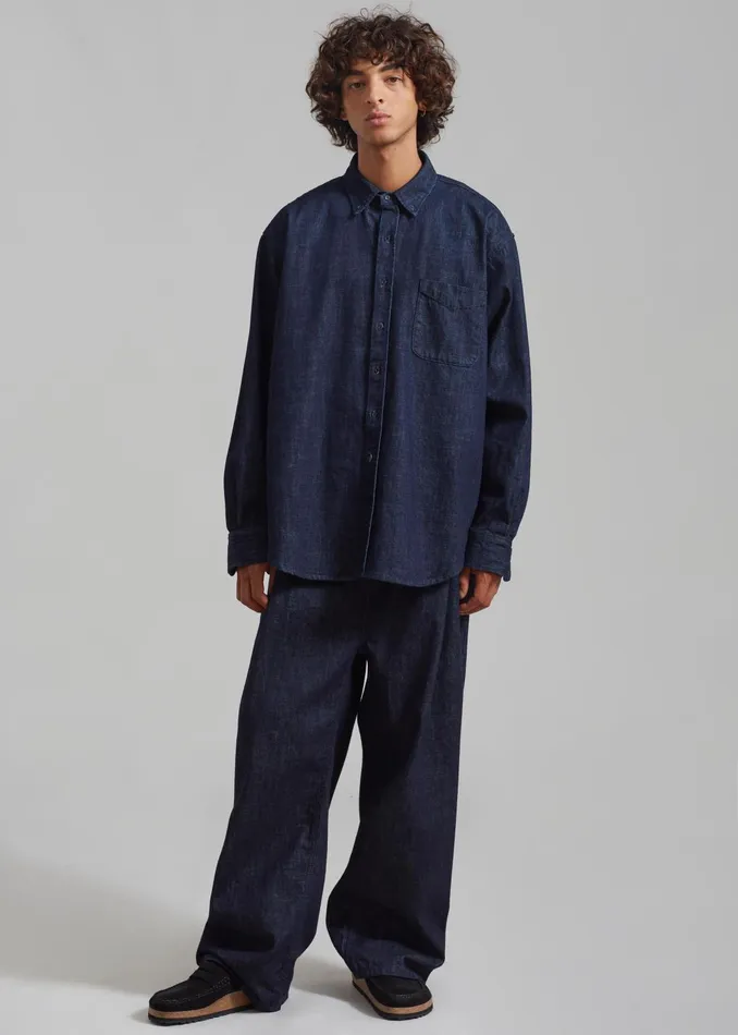 The Frankie Shop Bottoms Men Drew Denim Pants 8211 Raw Wash