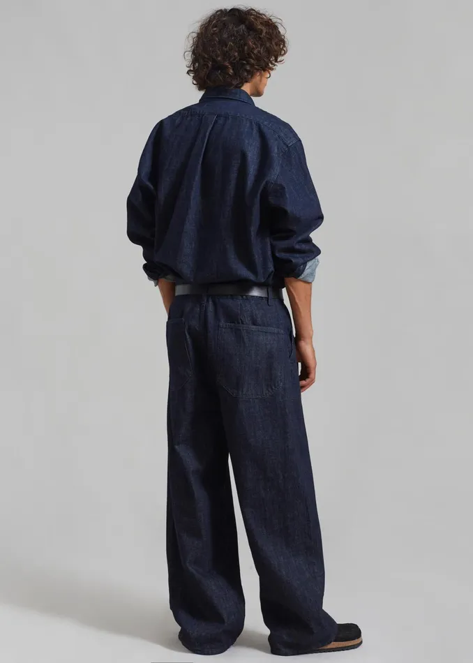 The Frankie Shop Bottoms Men Drew Denim Pants 8211 Raw Wash