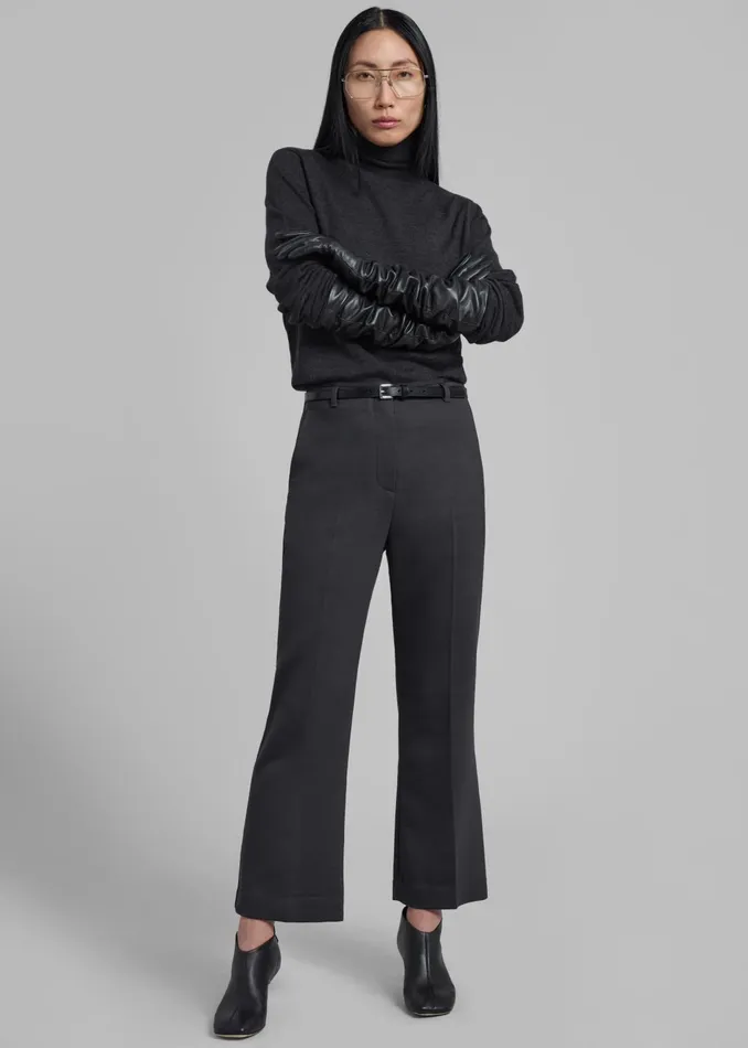 The Frankie Shop Bottoms Women 31 Phillip Lim Slim Kick Flare Trousers 8211 Ink
