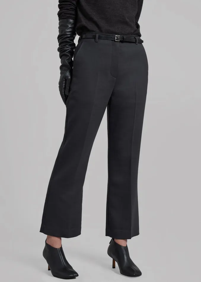 The Frankie Shop Bottoms Women 31 Phillip Lim Slim Kick Flare Trousers 8211 Ink