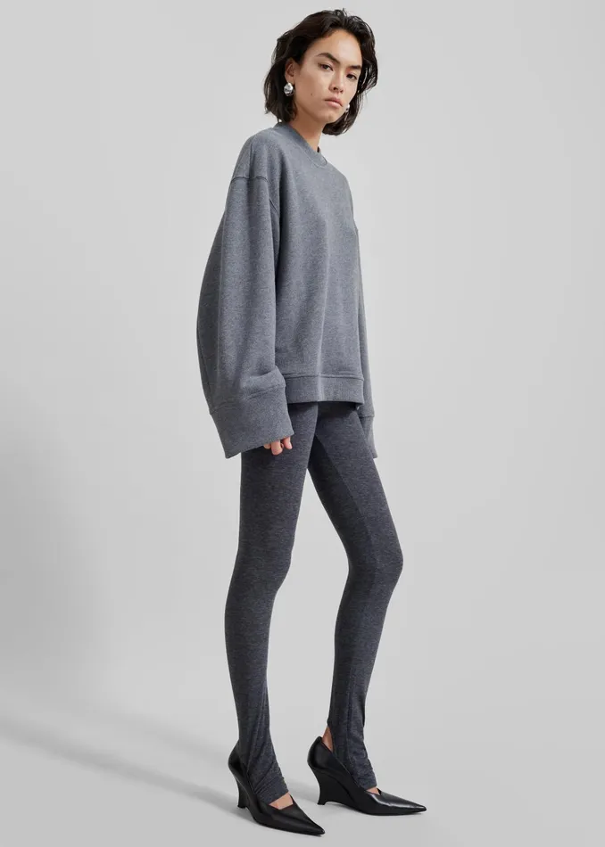 The Frankie Shop Bottoms Women Alondra Leggings 8211 Dark Grey