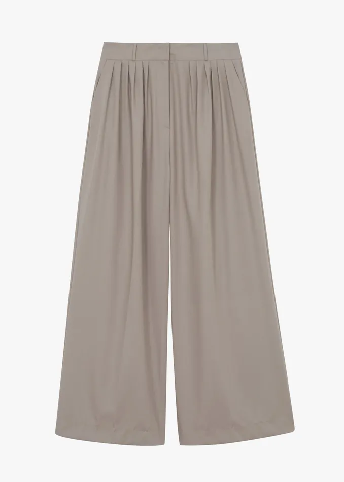 The Frankie Shop Bottoms Women Catalina Pleated Trousers 8211 Grey