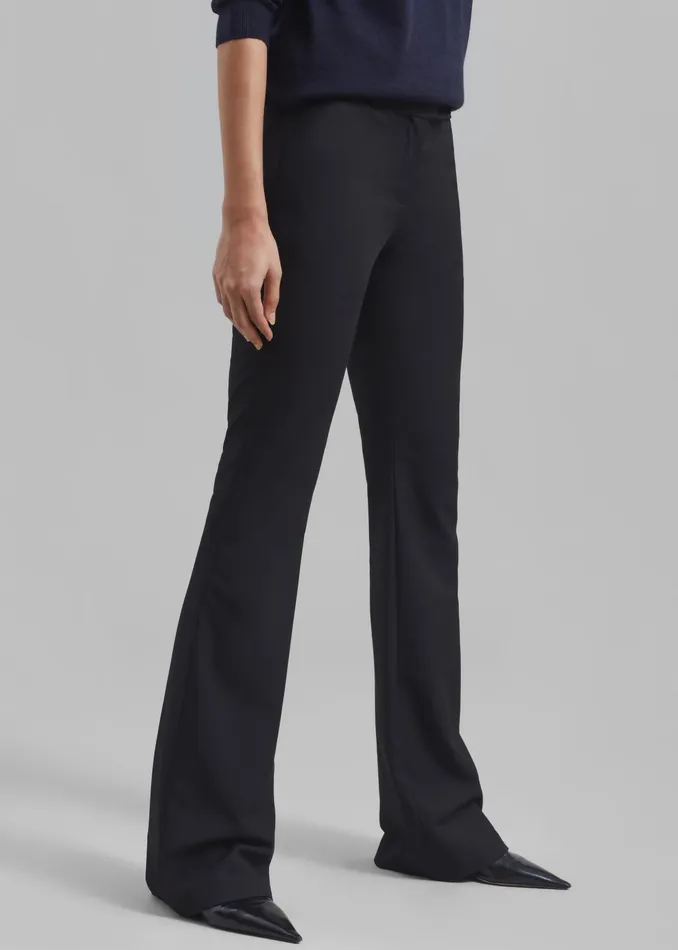 The Frankie Shop Bottoms Women Charley Bootcut Pants 8211 Black