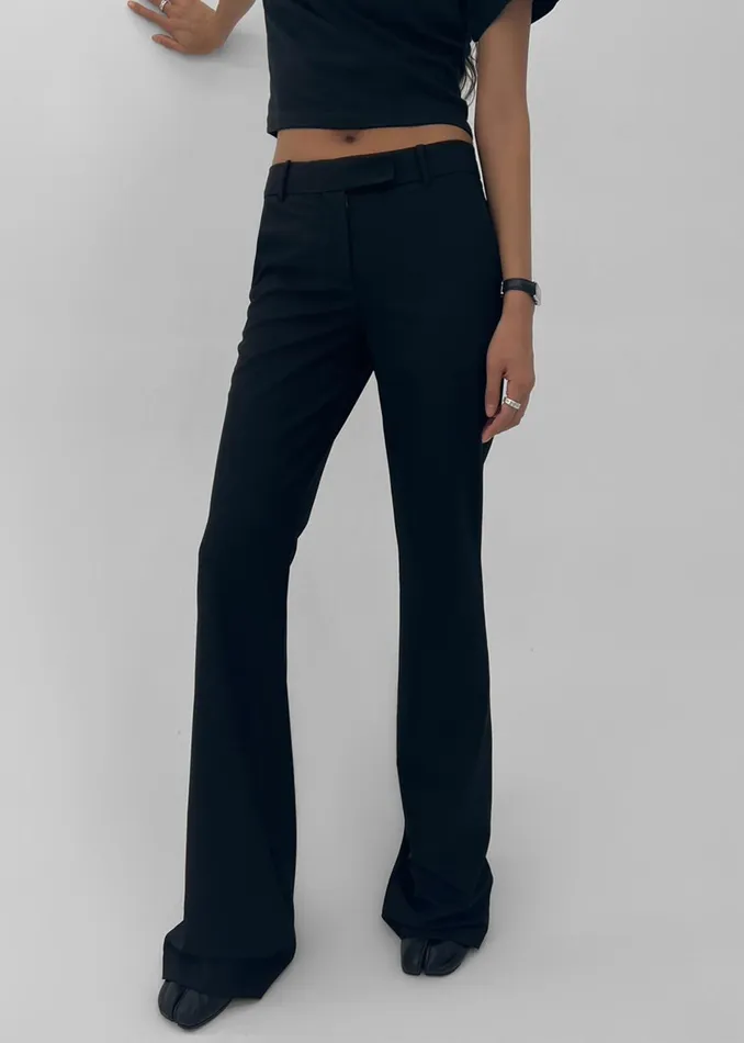 The Frankie Shop Bottoms Women Charley Bootcut Pants 8211 Black