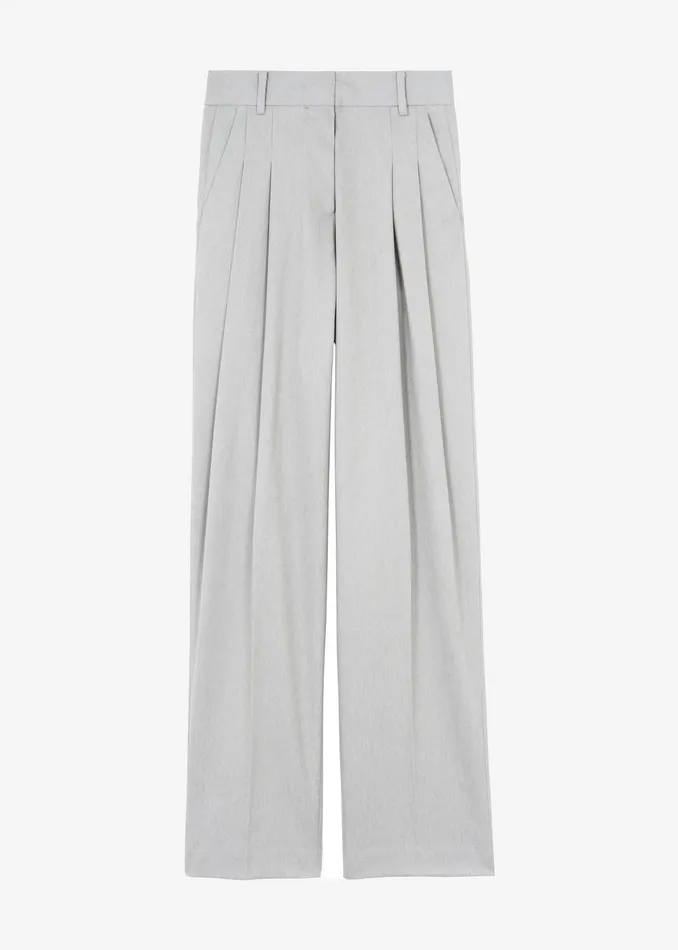 The Frankie Shop Bottoms Women Cooper Pintuck Trousers 8211 Grey