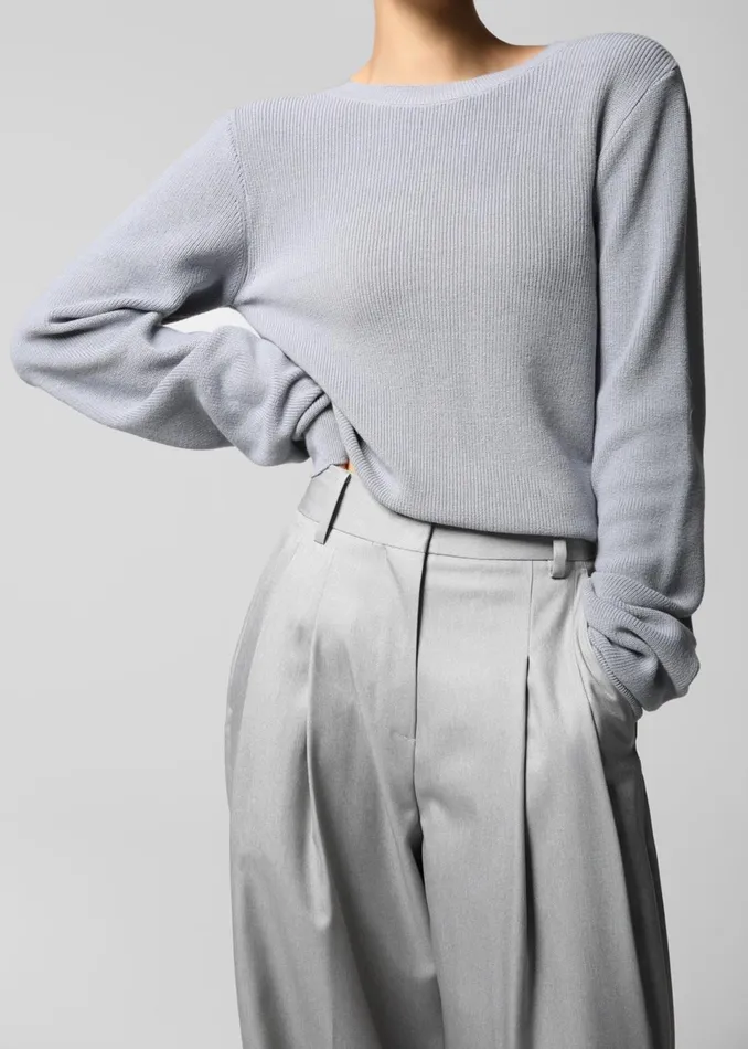 The Frankie Shop Bottoms Women Cooper Pintuck Trousers 8211 Grey