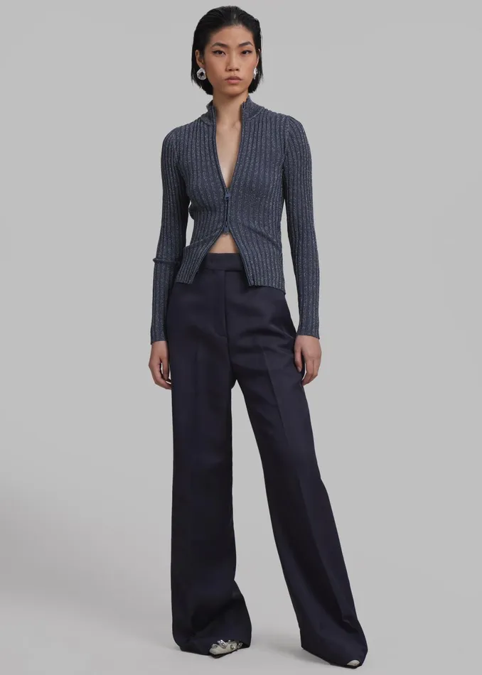 The Frankie Shop Bottoms Women Dixie Trousers 8211 Charcoal