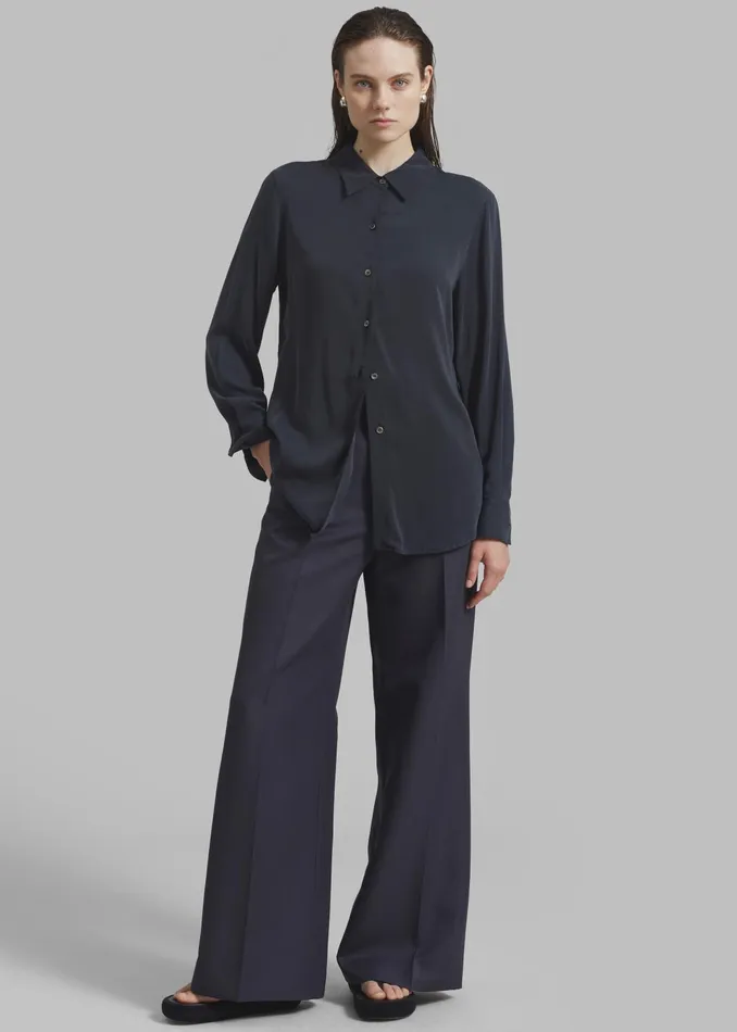 The Frankie Shop Bottoms Women Dixie Trousers 8211 Charcoal