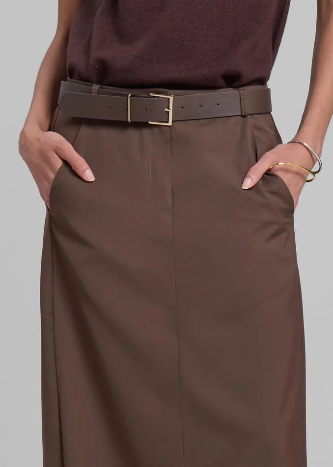 The Frankie Shop Bottoms Women Eloise Maxi Skirt 8211 Brown