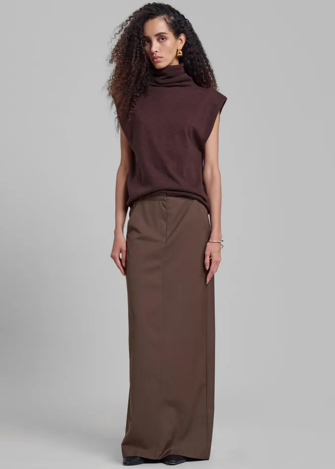 The Frankie Shop Bottoms Women Eloise Maxi Skirt 8211 Brown