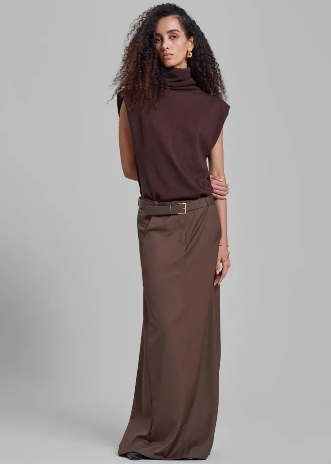 The Frankie Shop Bottoms Women Eloise Maxi Skirt 8211 Brown