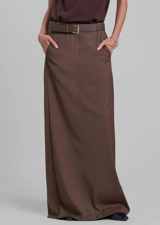 The Frankie Shop Bottoms Women Eloise Maxi Skirt 8211 Brown