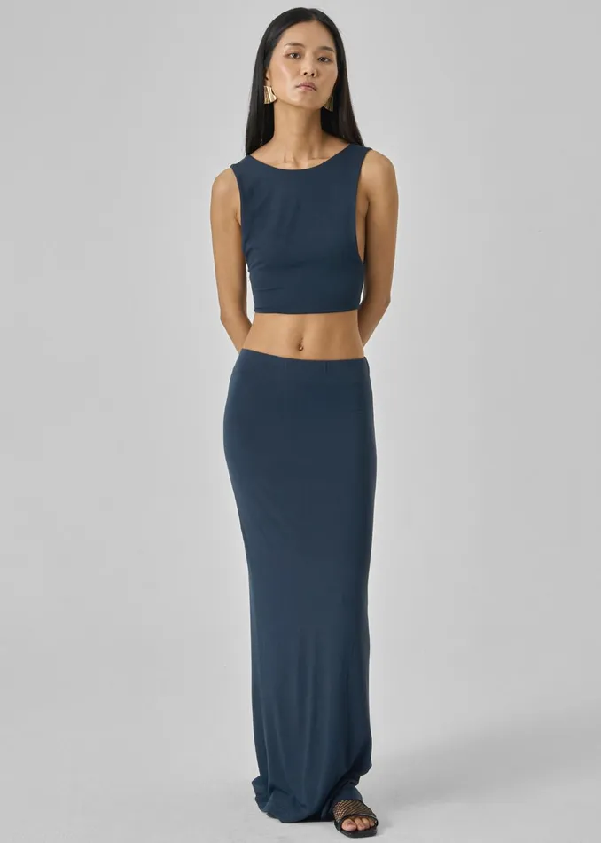 The Frankie Shop Bottoms Women Evangeline Maxi Skirt 8211 Navy