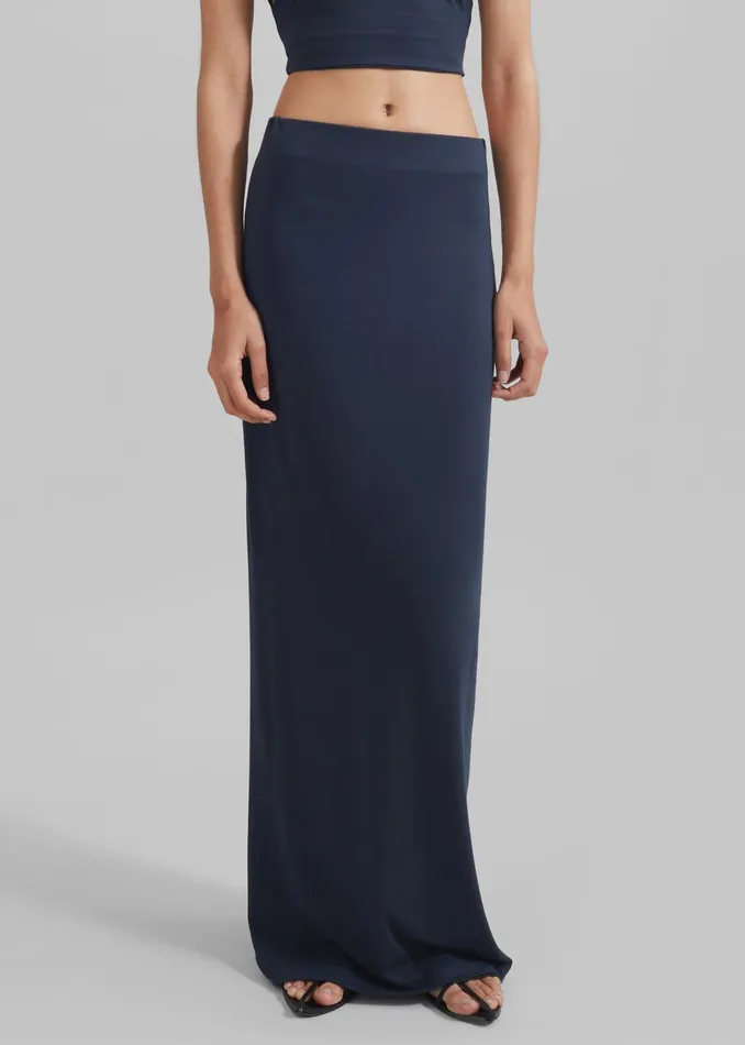 The Frankie Shop Bottoms Women Evangeline Maxi Skirt 8211 Navy